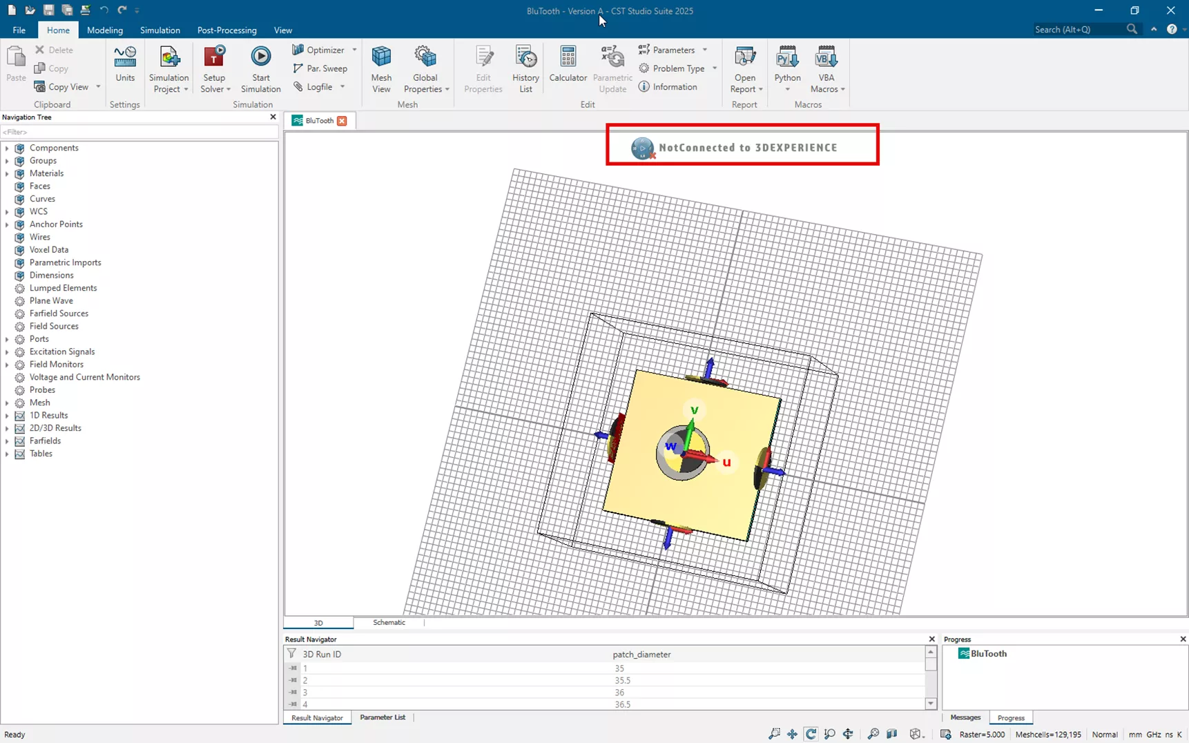 将 CST Studio Suite 工程保存至 3DEXPERIENCE 平台 将 CST Studio Suite 工程保存至 3DEXPERIENCE 平台