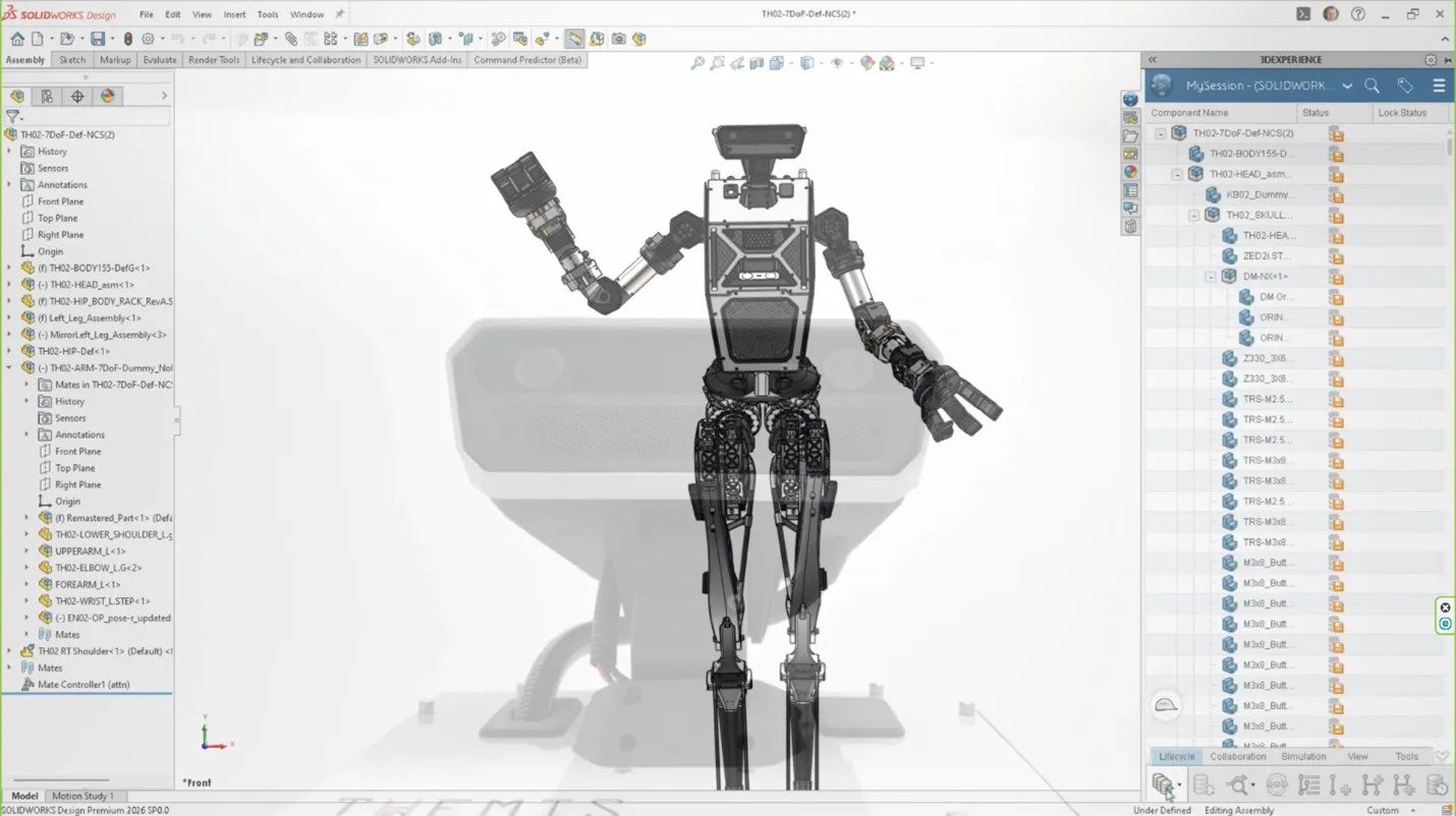 THEMIS 完整 SOLIDWORKS 装配树界面 THEMIS 完整 SOLIDWORKS 装配树界面