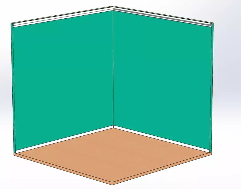 SOLIDWORKS 自定义焊件型材制作完成效果图