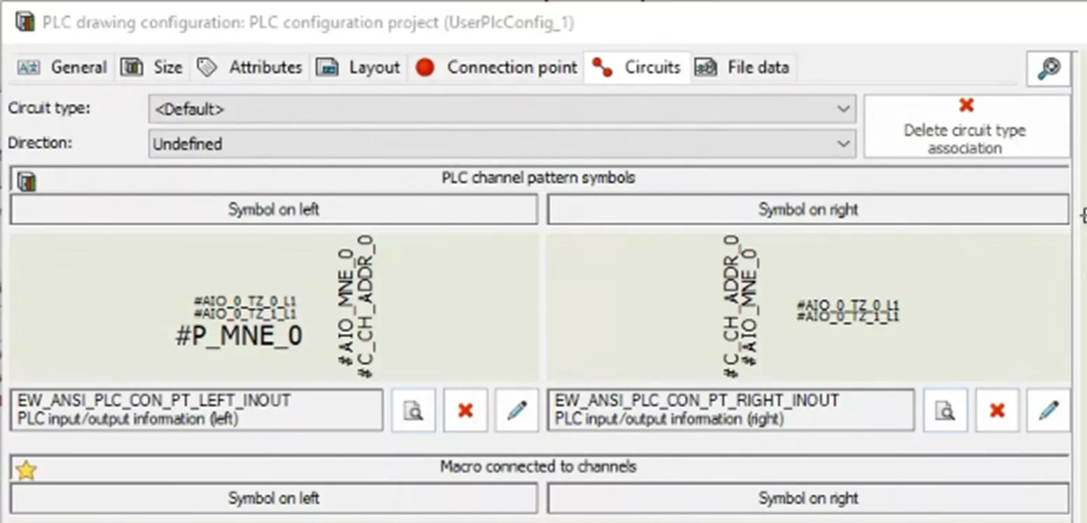 SOLIDWORKS Electrical PLC 通道样式符号选择界面