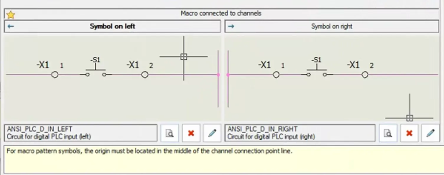 SOLIDWORKS Electrical 通道关联宏设置界面