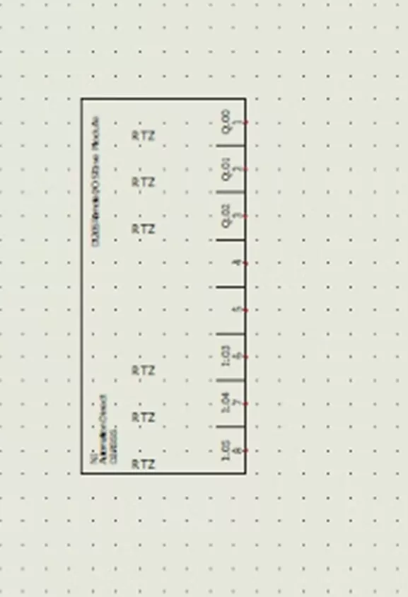SOLIDWORKS Electrical 图纸中摆放完成的 PLC 示意图 SOLIDWORKS Electrical 图纸中摆放完成的 PLC 示意图