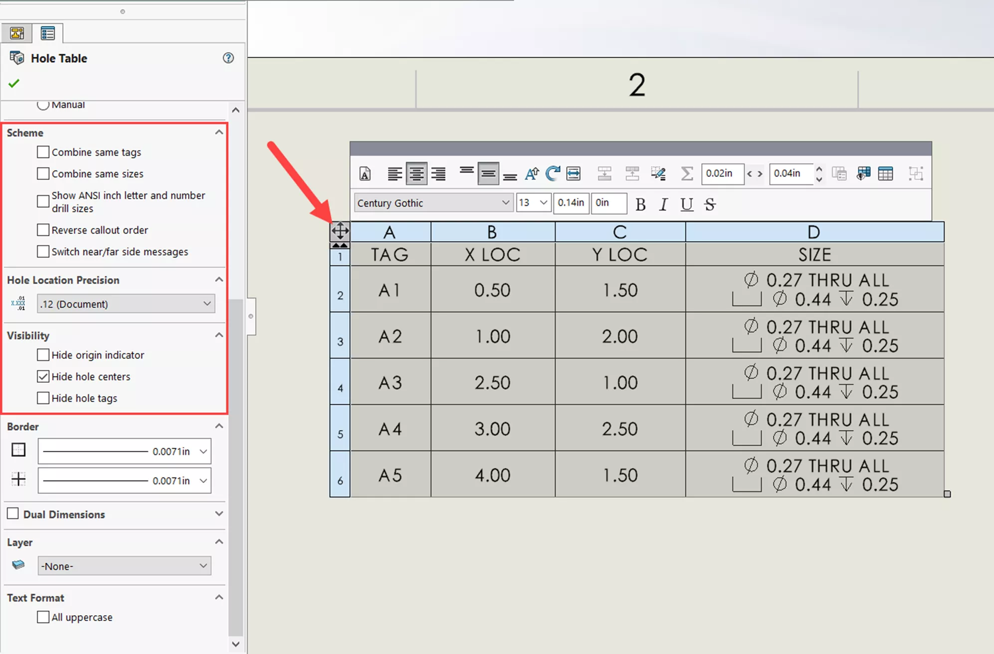 SOLIDWORKS 孔表入门操作示意图 SOLIDWORKS 孔表入门操作示意图