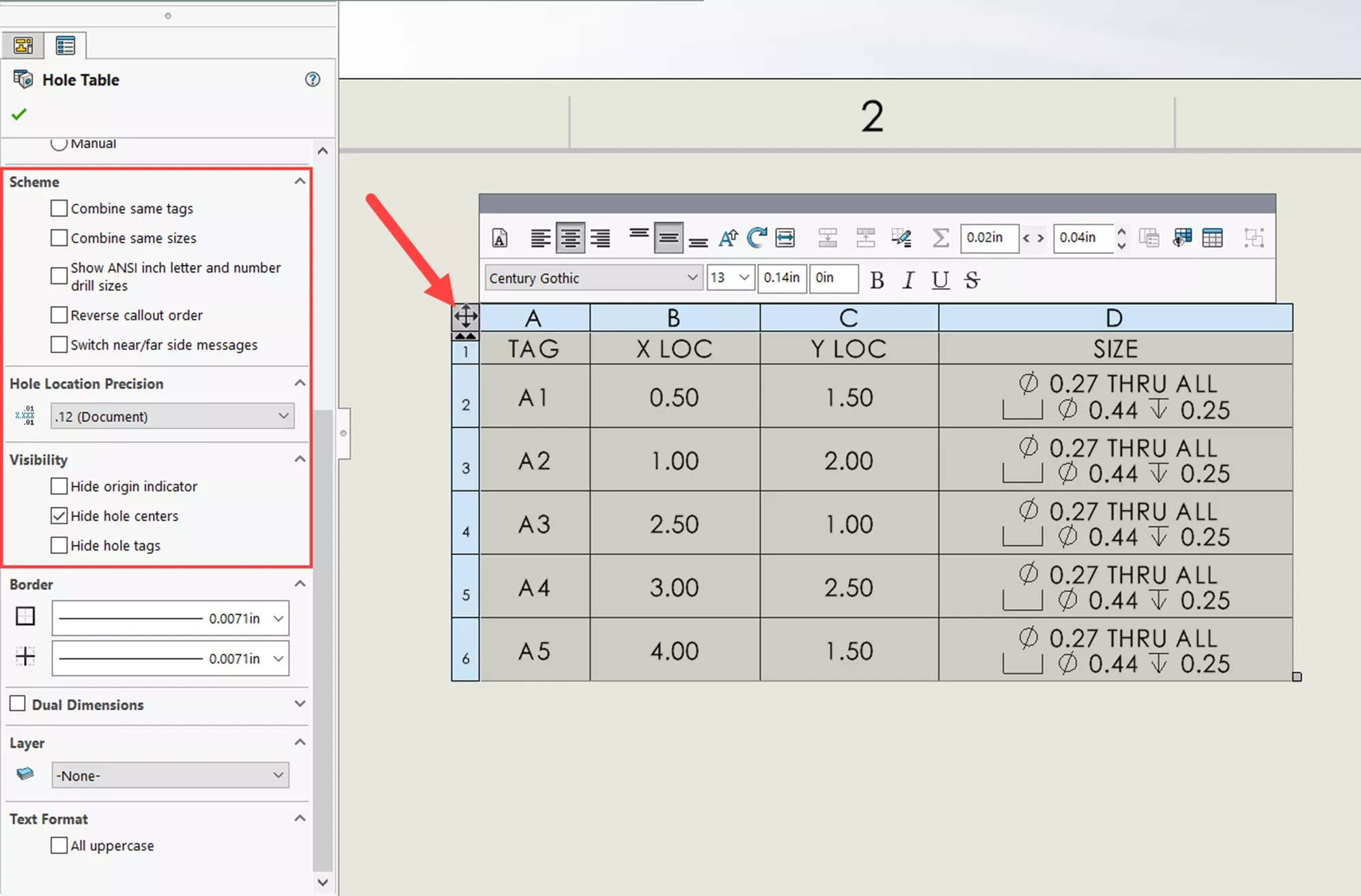 SOLIDWORKS 孔表入门操作示意图 SOLIDWORKS 孔表入门操作示意图