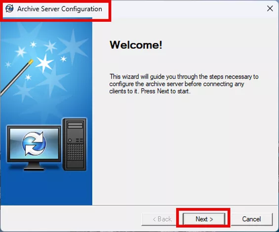 SOLIDWORKS PDM 档案服务器配置欢迎界面