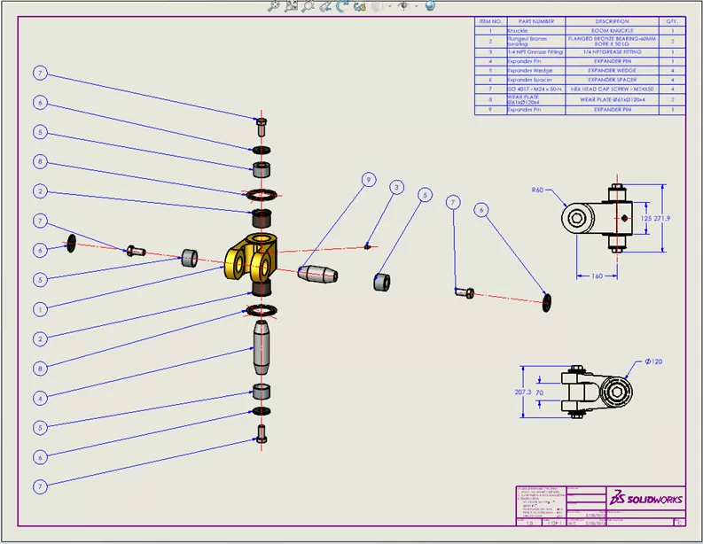 SOLIDWORKS 专业版材料表示例