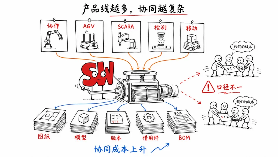 产品线越多,协同越复杂成本越高 产品线越多,协同越复杂成本越高