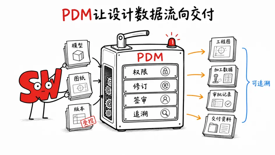 PDM让设计数据流向交付 PDM让设计数据流向交付
