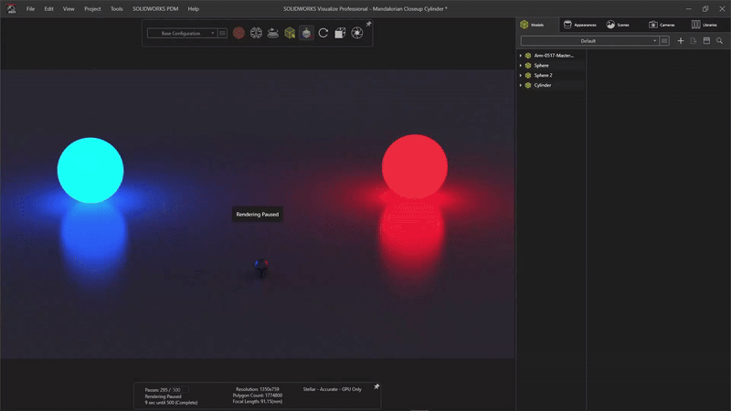 如何在SOLIDWORKS Visualize中创建逼真的光照效果
