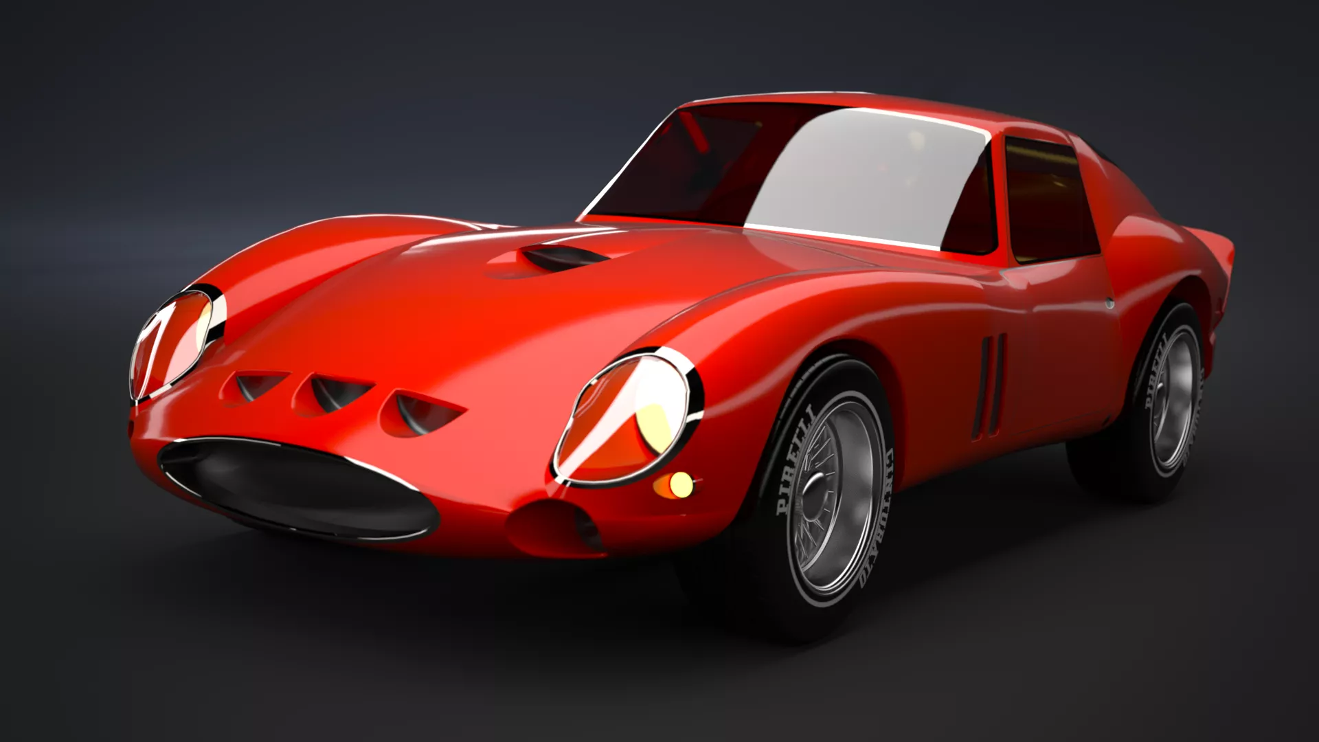 法拉利 250 GTO 正面效果图 法拉利 250 GTO 正面效果图