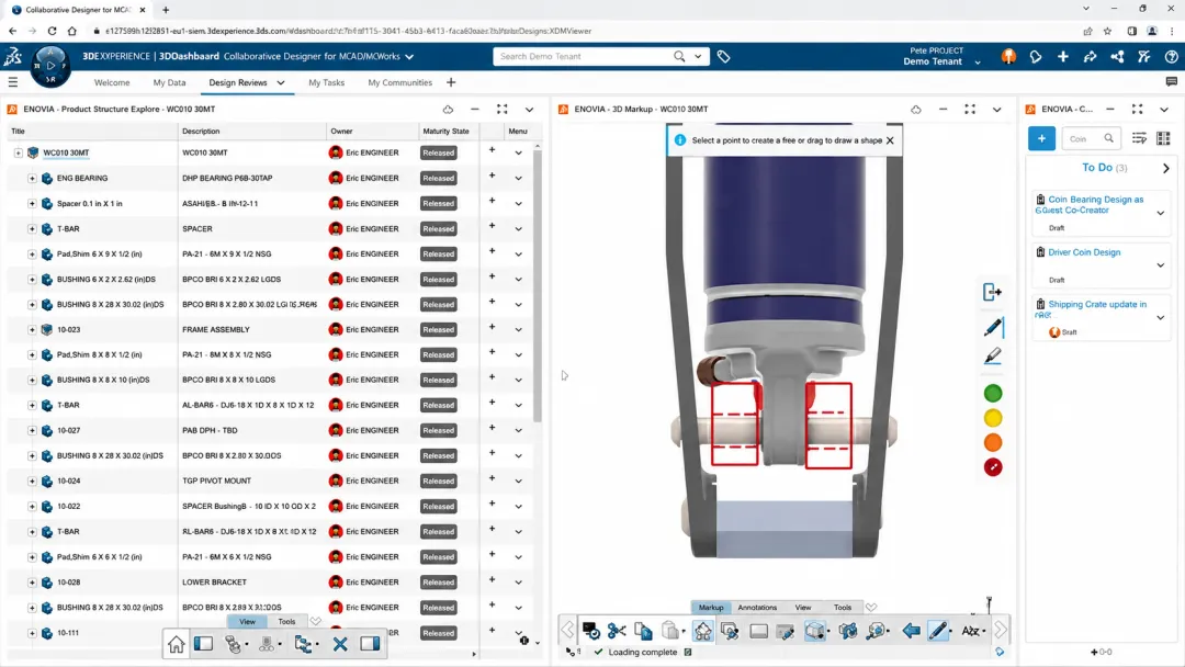 SOLIDWORKS解决方案可支持三维结构建模、协同评审与工程数据管理。 SOLIDWORKS解决方案可支持三维结构建模、协同评审与工程数据管理。