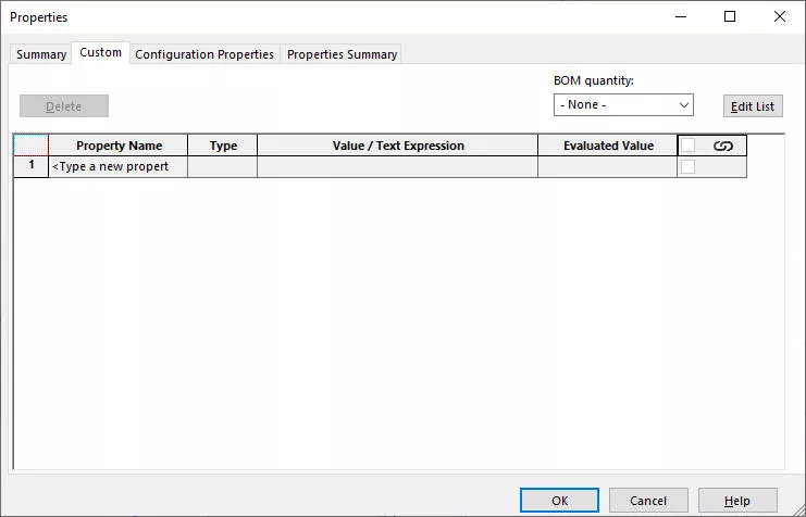 SOLIDWORKS自定义属性 SOLIDWORKS自定义属性