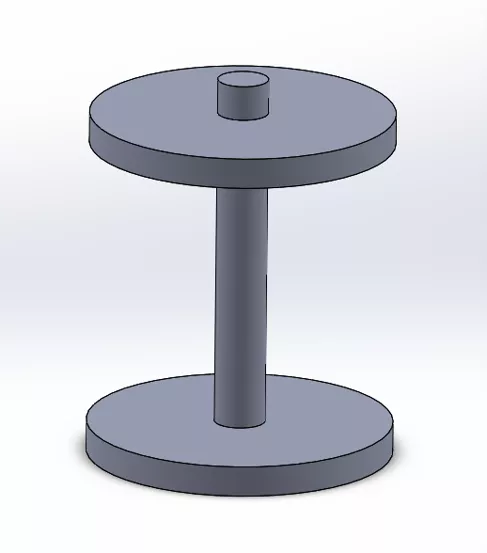 SOLIDWORKS 销钉与圆盘装配体 SOLIDWORKS 销钉与圆盘装配体