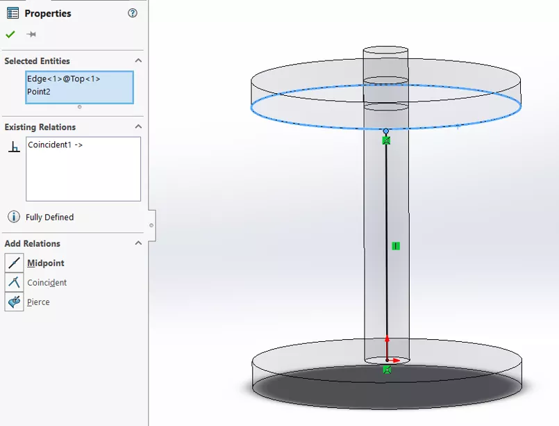 SOLIDWORKS 销钉圆盘装配属性面板 SOLIDWORKS 销钉圆盘装配属性面板