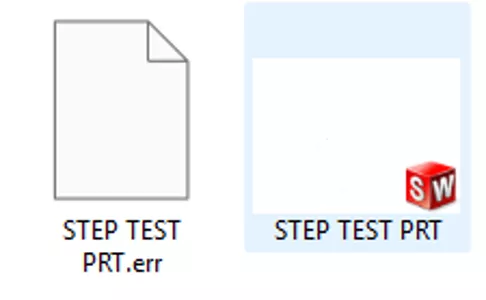 SOLIDWORKS 保存 STEP 文件时.err 报错文件的解决方法