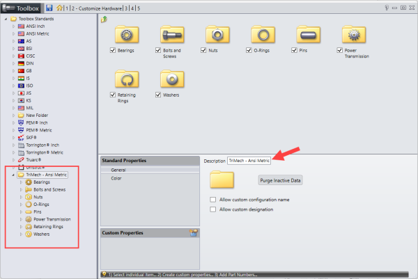 创建 SOLIDWORKS Toolbox 新的标准 创建 SOLIDWORKS Toolbox 新的标准