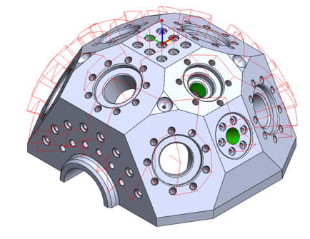 SolidCAM 支持针对选定模型曲面进行过切检查与碰撞检测