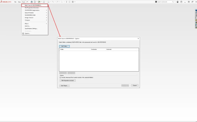 Batch Save to 3DEXPERIENCE 可以帮助用户将 SOLIDWORKS 数据保存到平台,减少本地文件分散带来的协作阻力。 Batch Save to 3DEXPERIENCE 可以帮助用户将 SOLIDWORKS 数据保存到平台,减少本地文件分散带来的协作阻力。