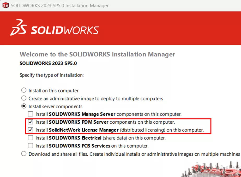 安装 SOLIDWORKS PDM 服务器 点击【下一步】 安装 SOLIDWORKS PDM 服务器 点击【下一步】