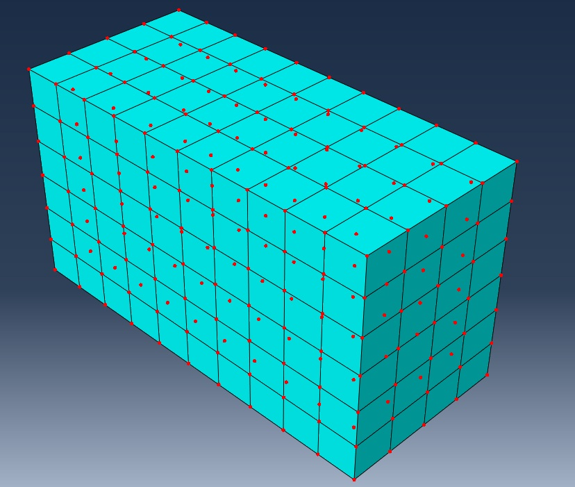 Abaqus ExteriorMesh插件生成部件外表面全部节点集结果
