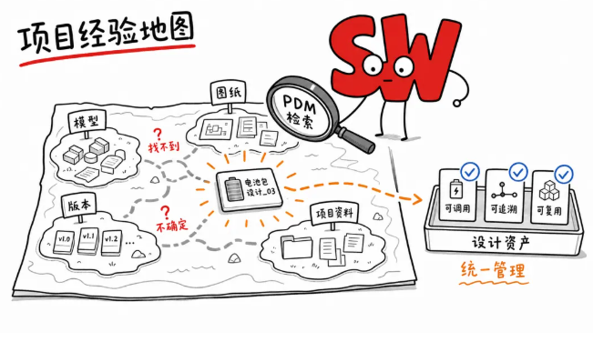 SOLIDWORKS PDM ,企业可以把模型、图纸、版本和相关文件纳入统一管理,让设计数据从“分散保存”变成“可调用资产 SOLIDWORKS PDM ,企业可以把模型、图纸、版本和相关文件纳入统一管理,让设计数据从“分散保存”变成“可调用资产