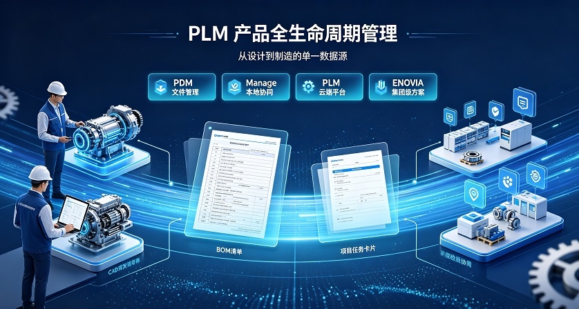 SOLIDWORKS PDM、Manage、PLM的关系与区别.jpg