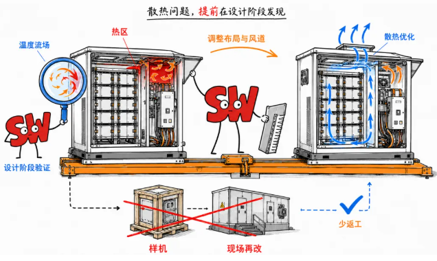 散热问题，提前在设计阶段发现