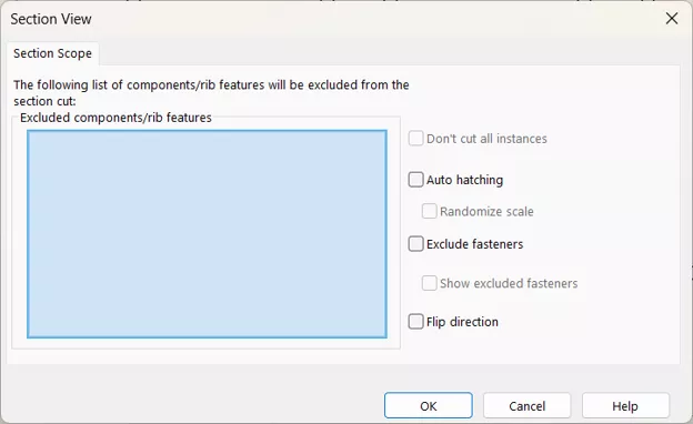 使用剖切范围自定义 SOLIDWORKS 工程图中的剖视图