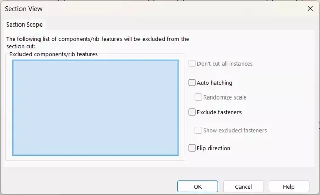 使用剖切范围自定义 SOLIDWORKS 工程图中的剖视图