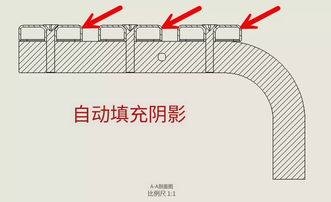 自动剖面线选项