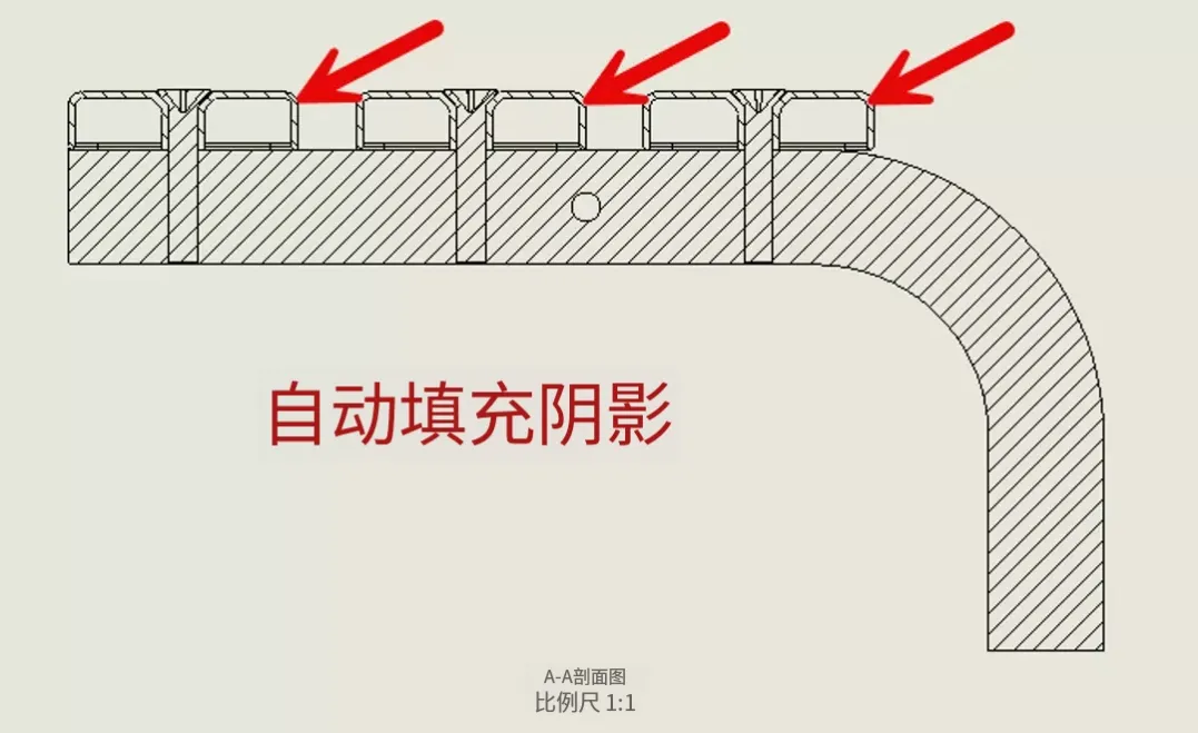 自动剖面线选项 自动剖面线选项