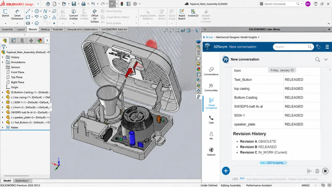 AI 助力 SOLIDWORKS 设计与建模