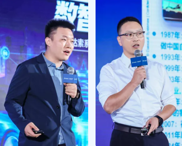 小鹏汽车AI前瞻技术领域资深专家周建鹏与福耀集团商务技术中心产品设计部副总监张琦