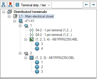 SOLIDWORKS Electrical插入端子符号时，现在您不仅可以选用对应回路，还可以指定选择某一个具体引脚