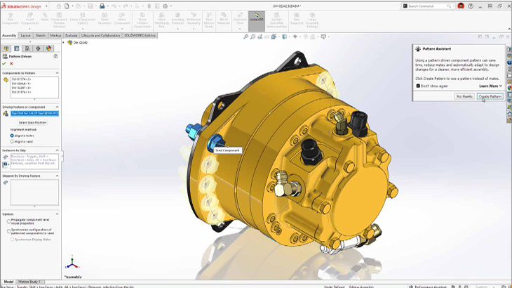 SOLIDWORKS 2027紧固件阵列助手 