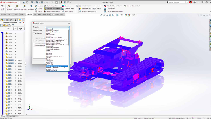 装配体可视化中的外观属性 SOLIDWORKS 2027