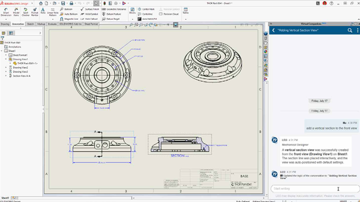 SOLIDWORKS 2027自动生成工程图 SOLIDWORKS 2027自动生成工程图