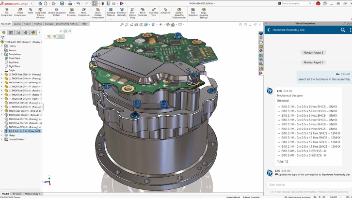 SOLIDWORKS 2027 AI自然语言选择 SOLIDWORKS 2027 AI自然语言选择