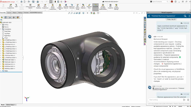 SOLIDWORKS 2027材料外观自动化 SOLIDWORKS 2027材料外观自动化