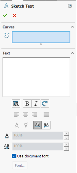 如何向 SOLIDWORKS 模型添加不同字体