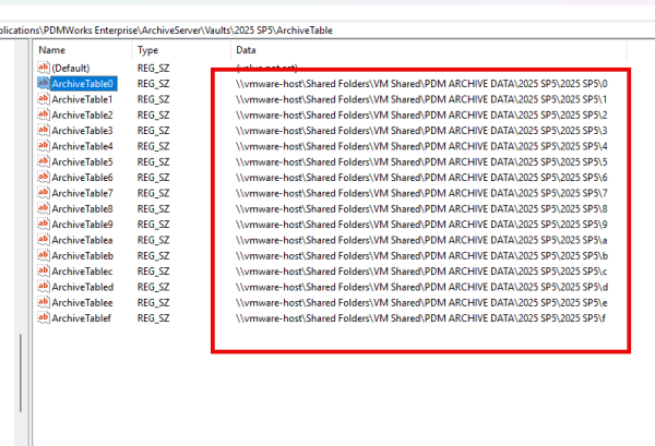 SOLIDWORKS PDM 存档服务器文件夹