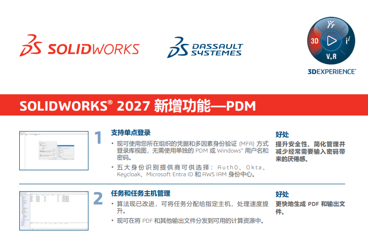 SOLIDWORKS PDM 2027 新增5大功能 电子文