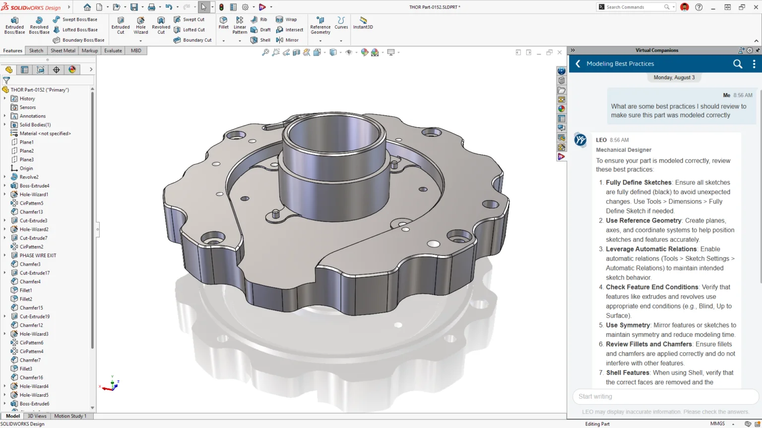 SOLIDWORKS 操作指引 — 建模过程中直接获取最佳实践建议,无需退出建模会话 SOLIDWORKS 操作指引 — 建模过程中直接获取最佳实践建议,无需退出建模会话