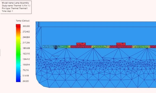 SOLIDWORKS Simulation Professional 传热结果 SOLIDWORKS Simulation Professional 传热结果