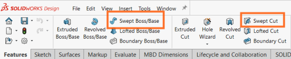 SOLIDWORKS 中的扫描特征 SOLIDWORKS 中的扫描特征