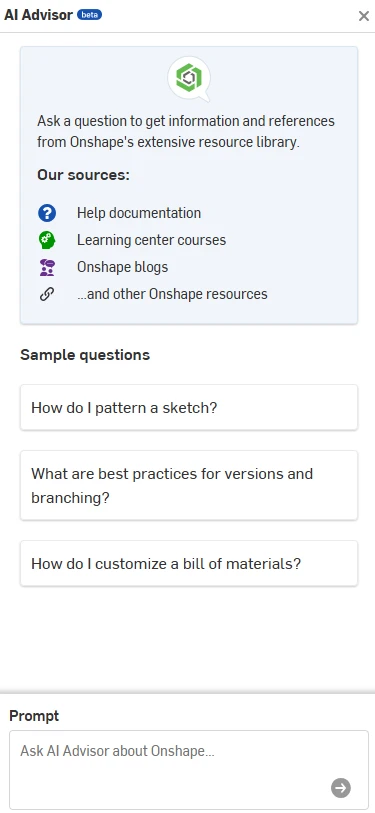 Onshape AI Advisor