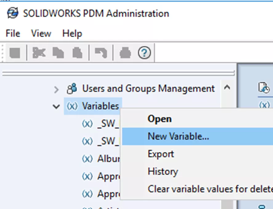 将SOLIDWORKS 文件自定义属性链接至 PDM 变量