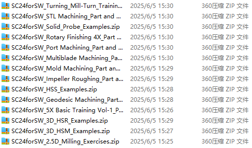 SolidCAM 2024用户手册案例模型_免费下载
