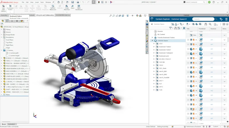 SOLIDWORKS内容资源浏览器：少花时间查找图纸，专注产品设计