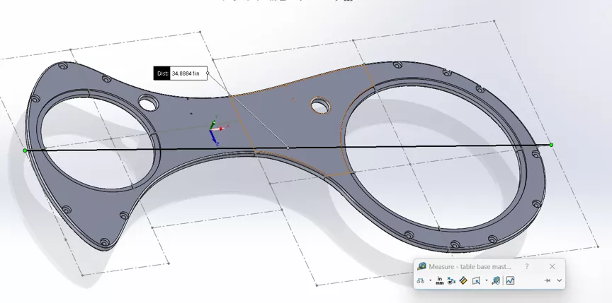 用SOLIDWORKS设计的3D打印双显示器延长杆